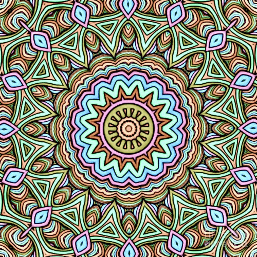 Symmetry 3001 Mandala Inspired Creation Digital Art