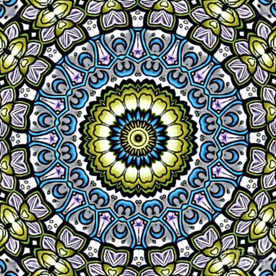 Symmetry 3008 Mandala Inspired Creation Digital Art