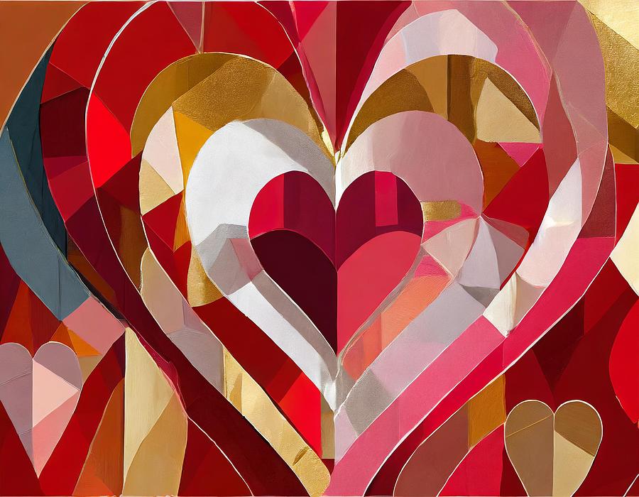 Symphony of Hearts Mixed Media by Susan Rydberg