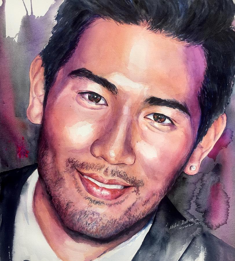 Godfrey Gao Symphony of Synchronicities  Painting by Michal Madison