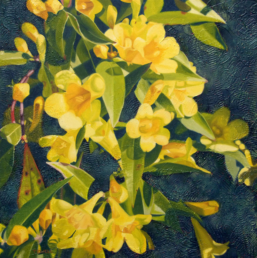 Symphony of Yellow 2 Painting by Deborah Tidwell Artist