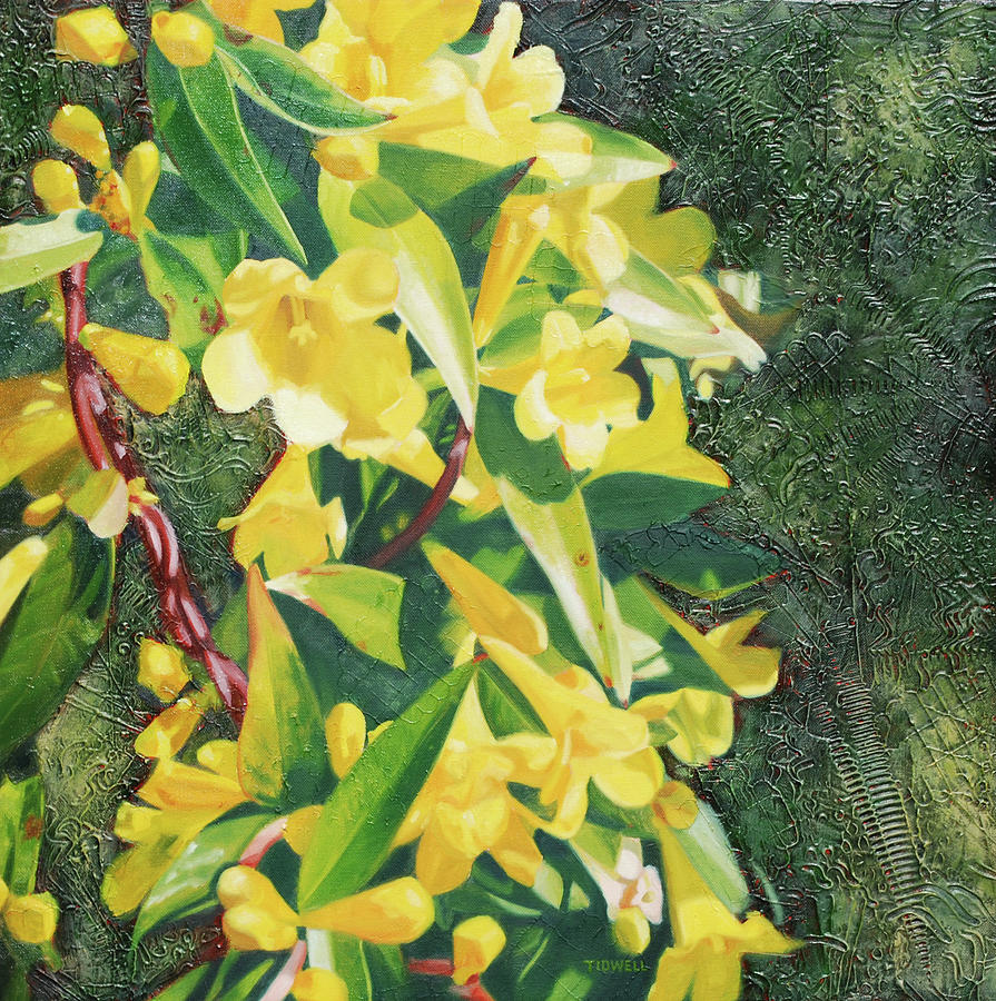 Symphony of Yellow Painting by Deborah Tidwell Artist