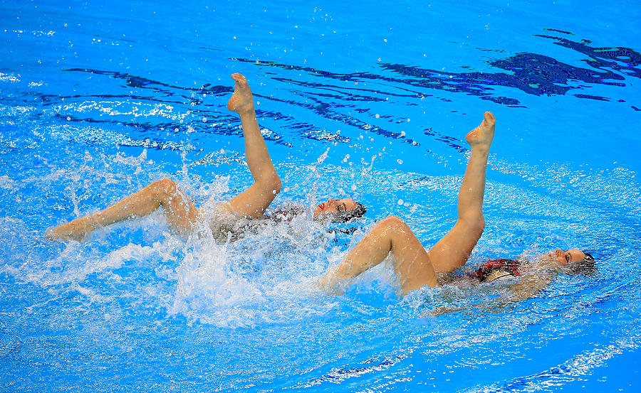 Synchronised Swimming - Day 0: Baku 2015 - 1st European Games Photograph by Jamie Squire