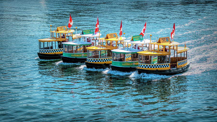 Synchronized Harbour Ferry Boats Photograph by Lindsay Thomson