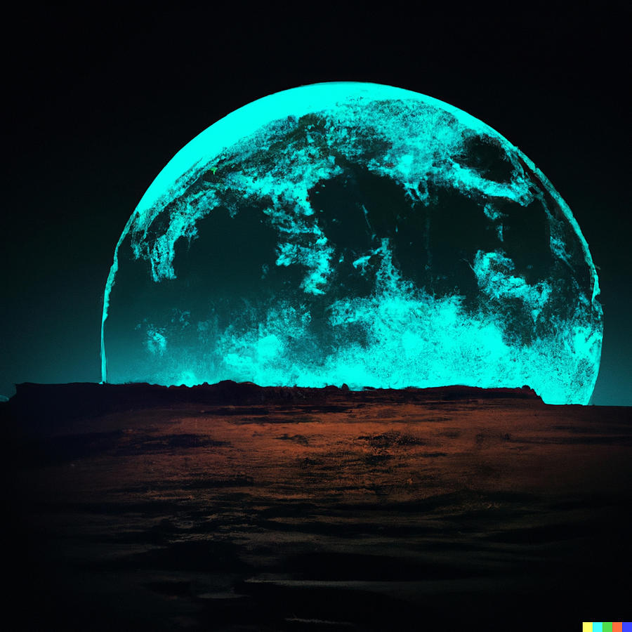 Synthwave Moon #1 Digital Art by AI X Art - Fine Art America