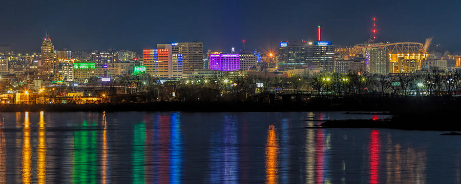 Syracuse Lights and Reflections Photograph by Rod Best