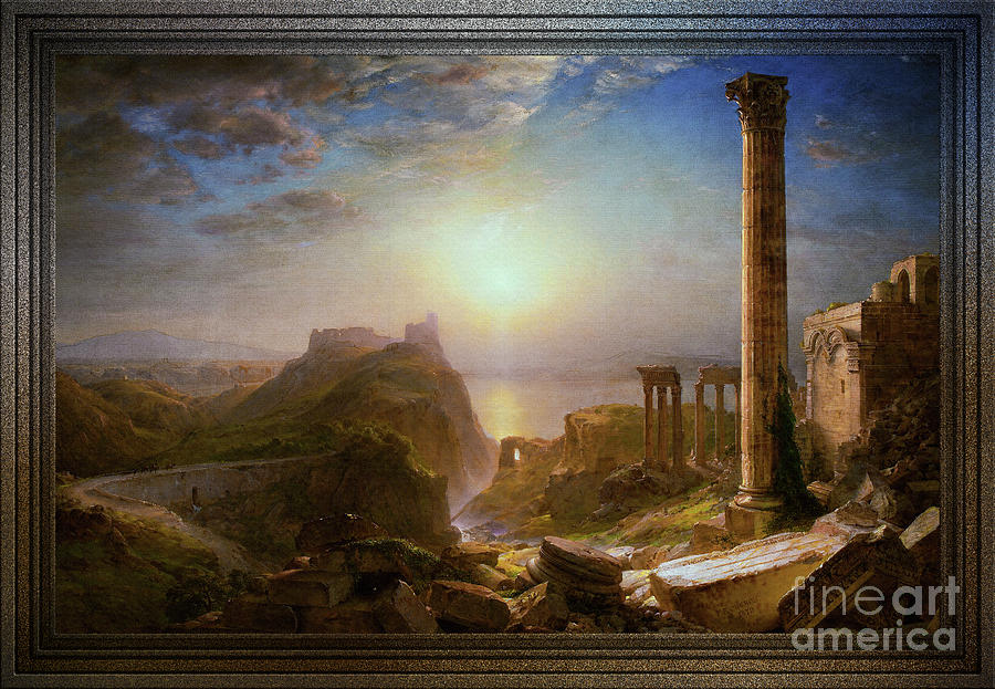 Syria by the Sea  by Frederic Edwin Church Painting by Rolando Burbon