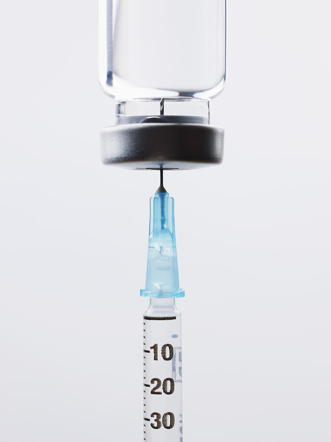 Syringe With Insulin Bottle. Photograph by Ballyscanlon