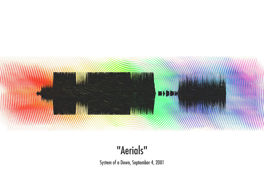 System of a Down Aerials waveform art Digital Art by Timothy Fehling