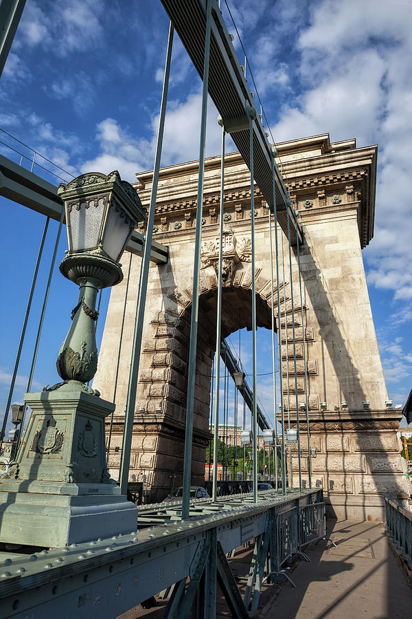 Szechenyi Chain Bridge In Budapest Photograph by Artur Bogacki