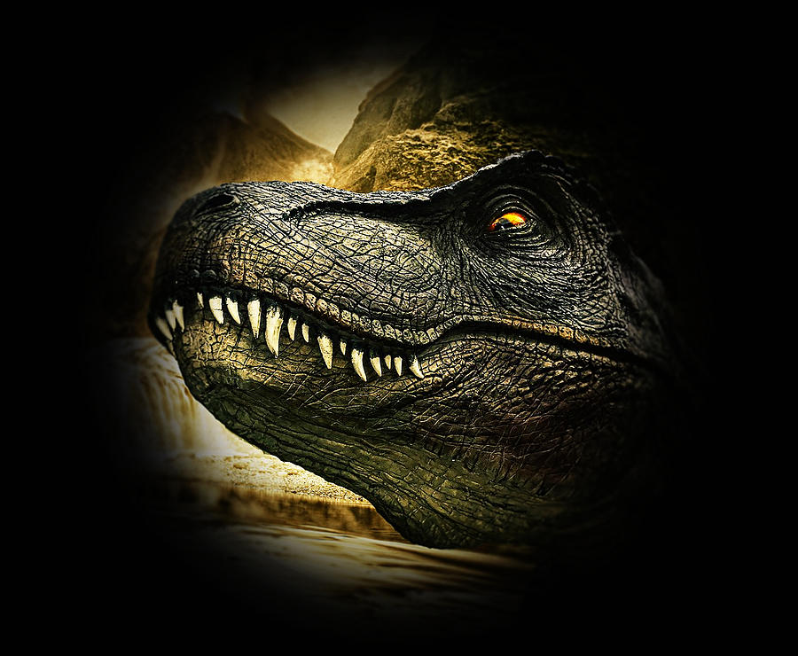 Dinosaur Digital Art - T Rex Sighting by Sheri McLeroy