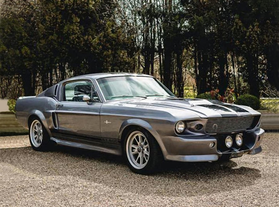 Mustang Shelby G T500 Classic Car Photograph by Sandi OReilly