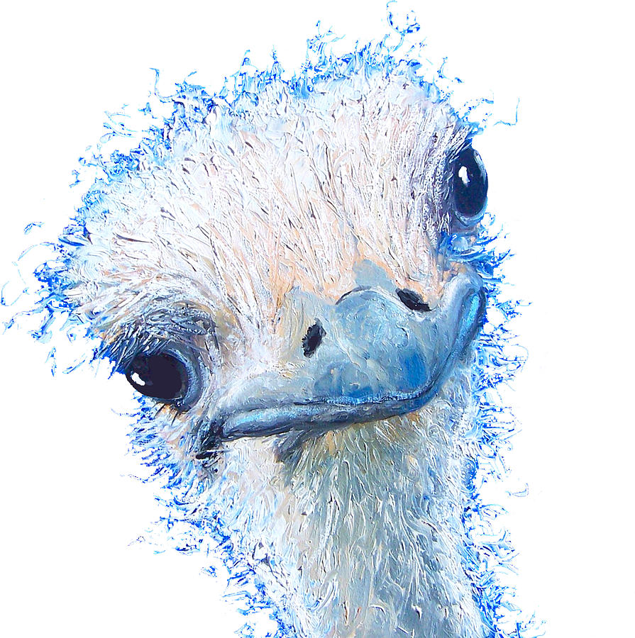 T-Shirt with emu design Painting by Jan Matson