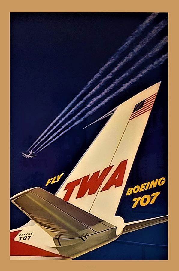 T W A Boeing 707 Photograph by Rob Hans