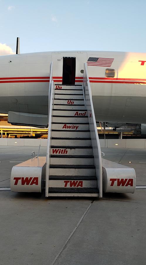 T W A Connie Jetway Stairs Photograph by Rob Hans