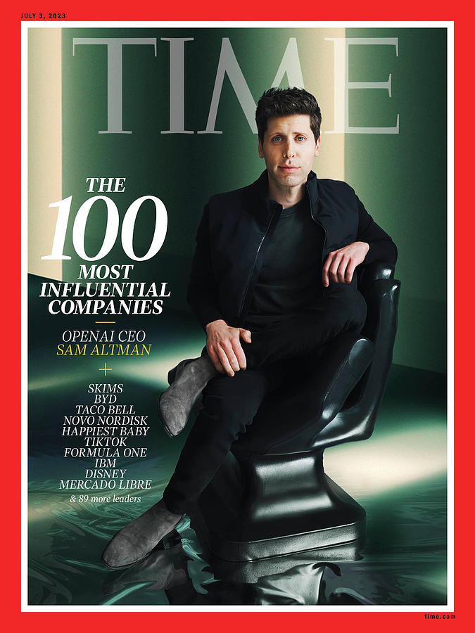 T100 Companies-Sam Altman-OpenAI Photograph by Photograph by Michelle Watt for TIME