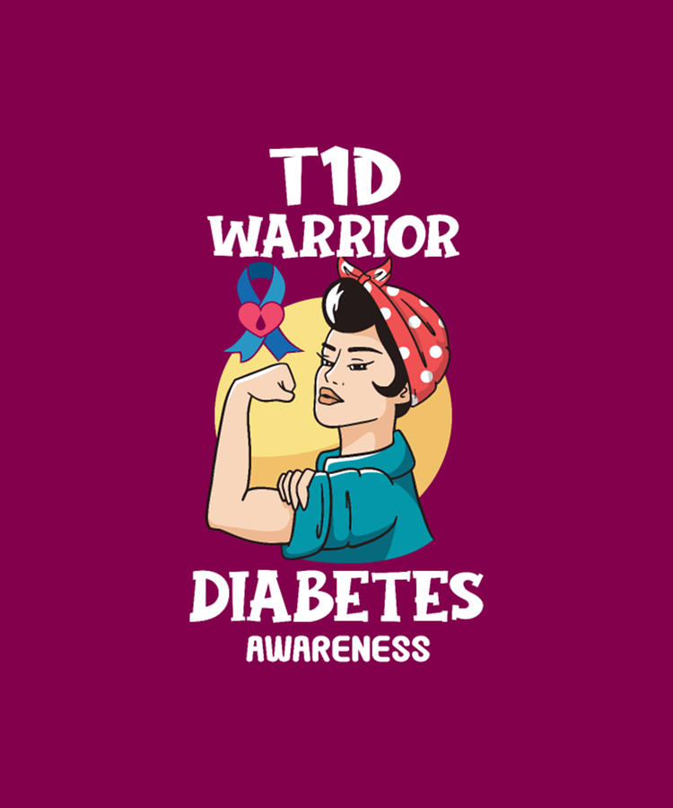 T1D Warrior Type 1 Diabetes Awareness Blue Ribbon Jewelry by Tinh Tran ...