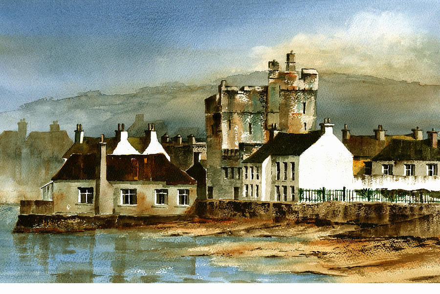 Taafes Castle, Carlingford Painting by Val Byrne