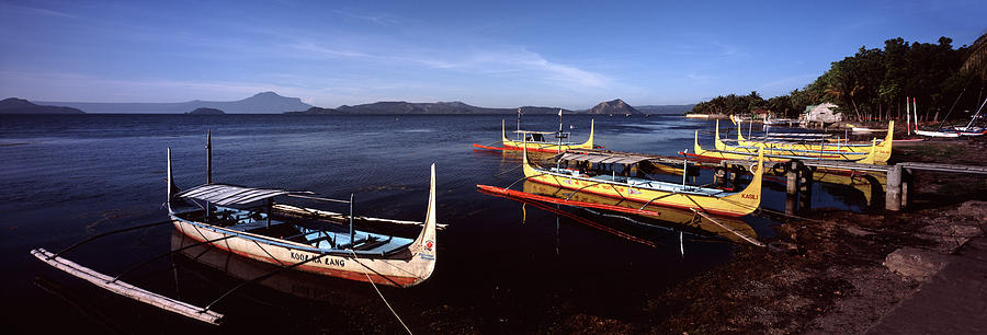 Taal Volcano Boats Photograph by Sonny Ryse