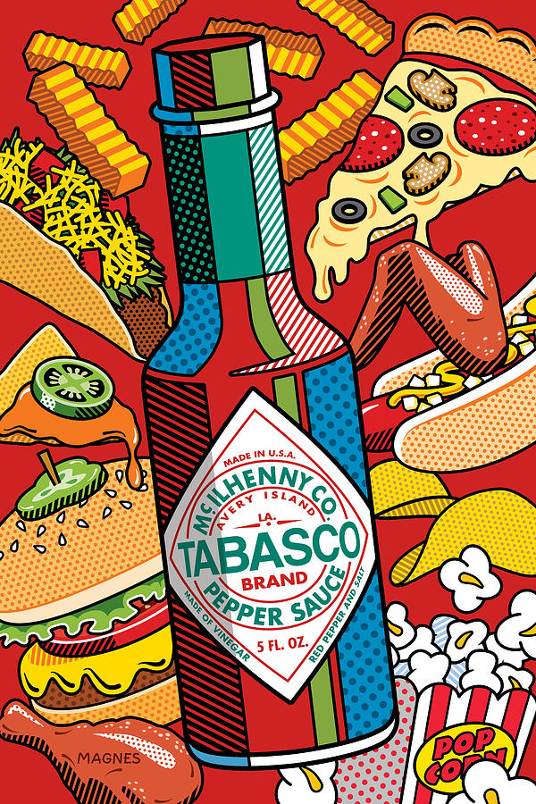 Chicken Digital Art - Tabasco Hot Sauce by Ron Magnes