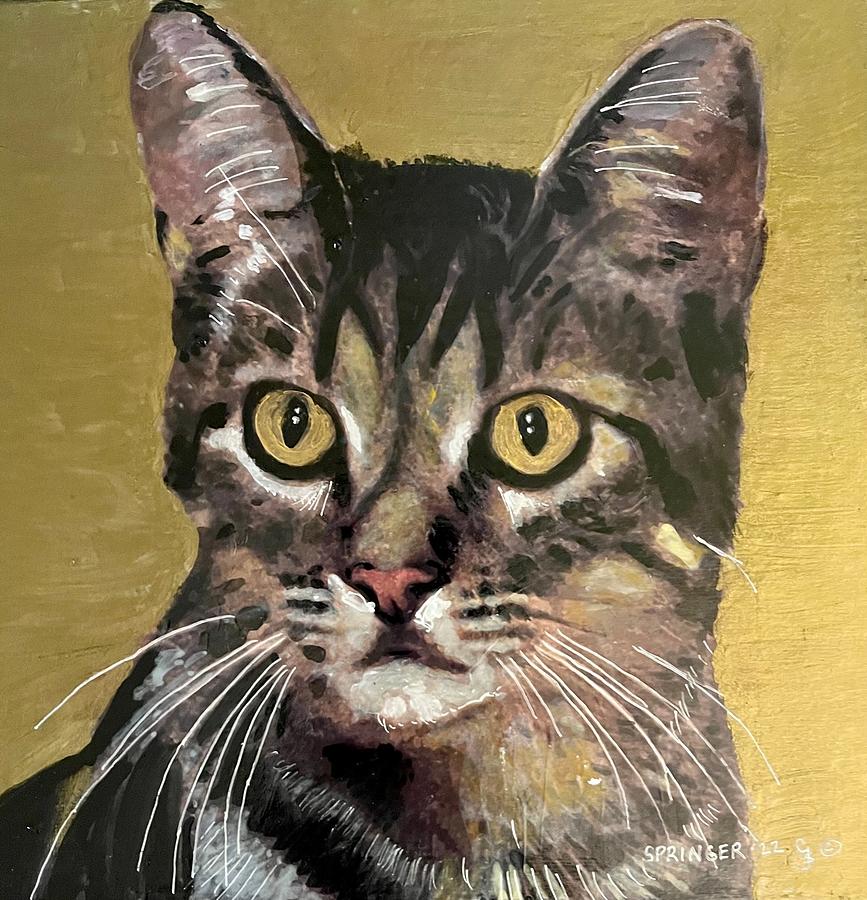 Tabby Cat #2 Painting by Gary Springer