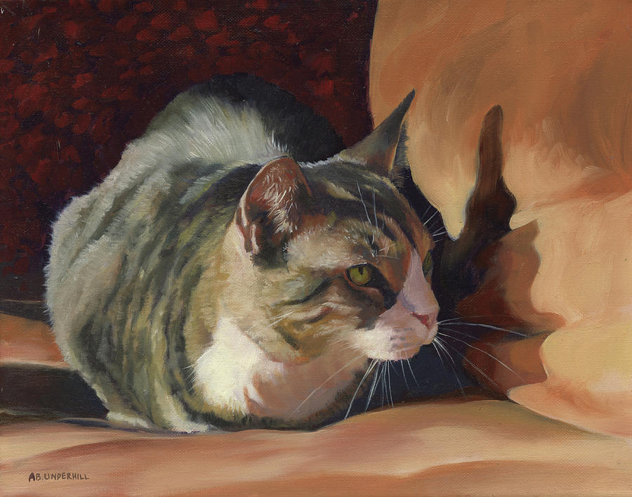 Tabby in the Sun Painting by Alecia Underhill