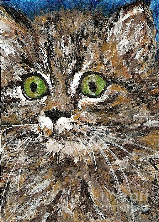 Tabby Painting by Reina Resto