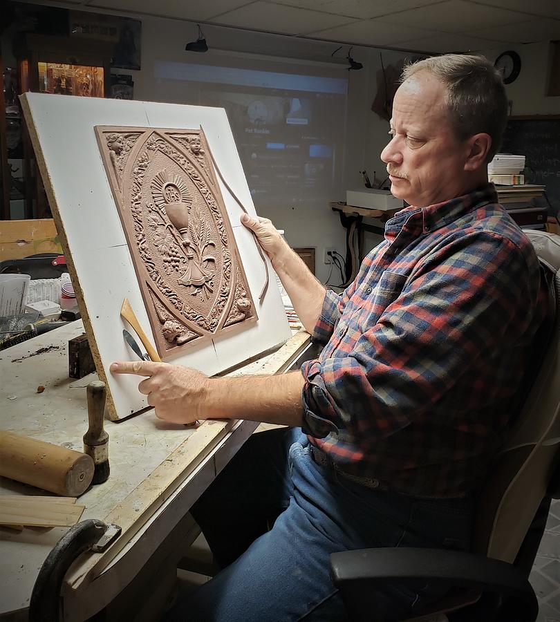 Tabernacle Door Clay Master Relief by Patrick Dee Rankin