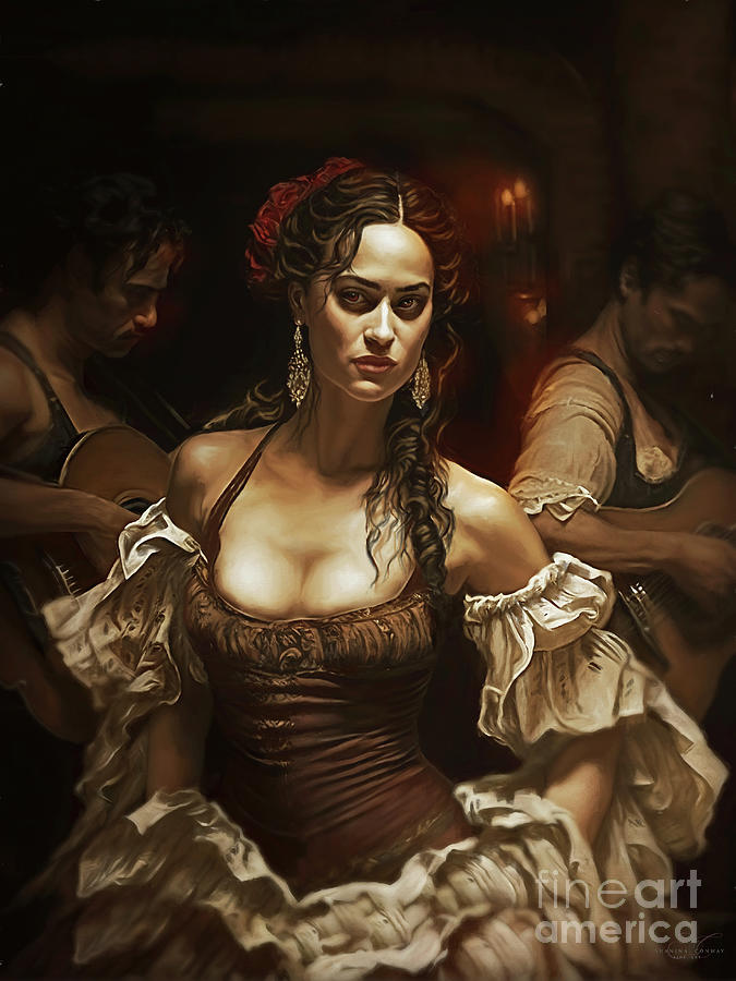 Tablaos Flamenco Digital Art by Shanina Conway