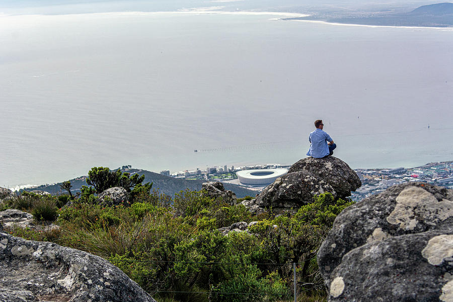 Table Mountain Meditation Photograph by Douglas Wielfaert