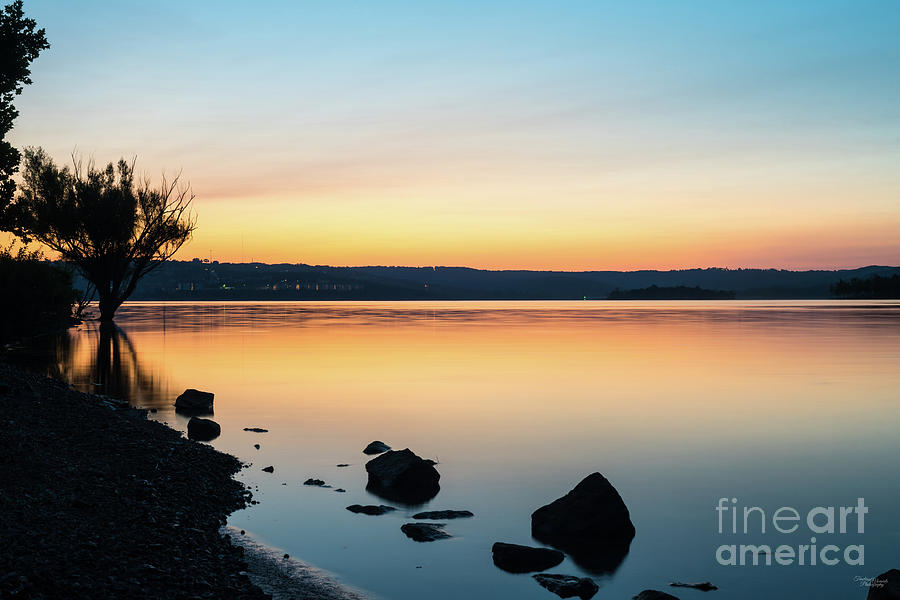 Table Rock Lake Golden Hour Sunrise Photograph by Jennifer White