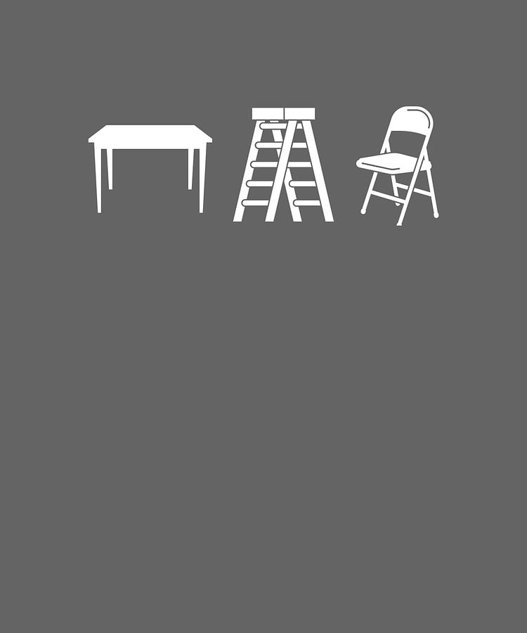 Tables Ladders and Chairs Active T travel Painting by Hunt Thomas