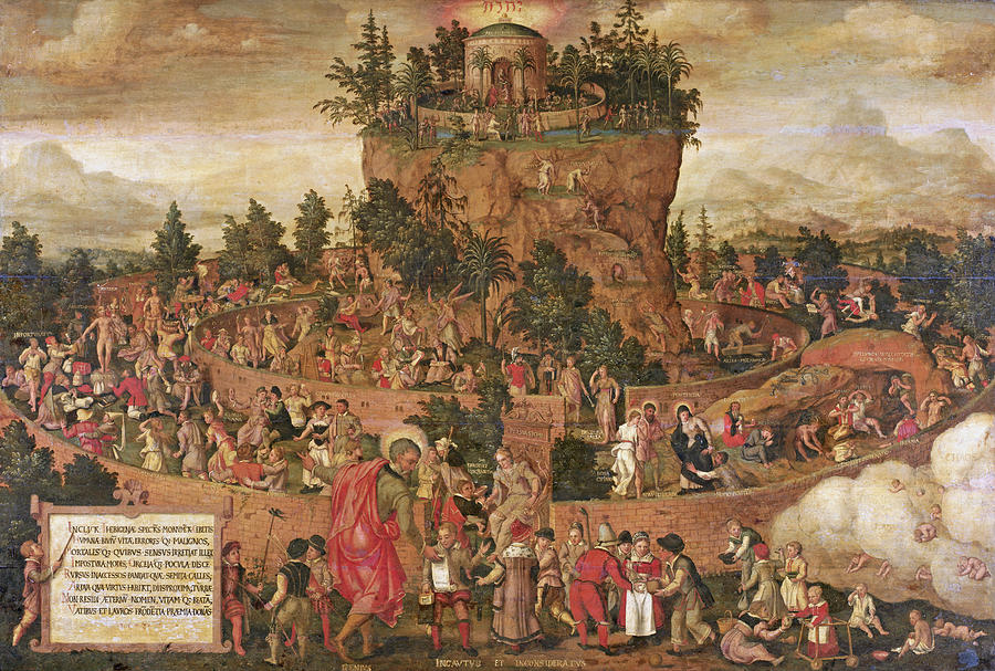Tabula Cebetis, The Tabula of Cebes or The Journey of Human Life Painting by Anonymous