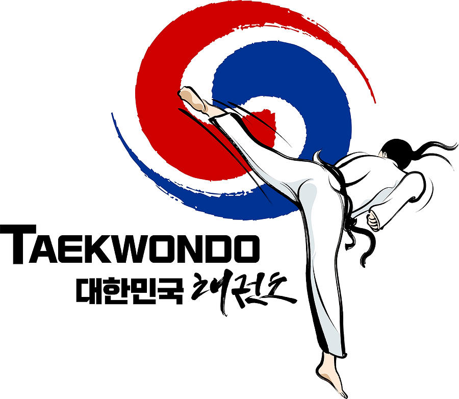 Taekwondo Tshirt Poster hipster Painting by Luke Kelly - Pixels