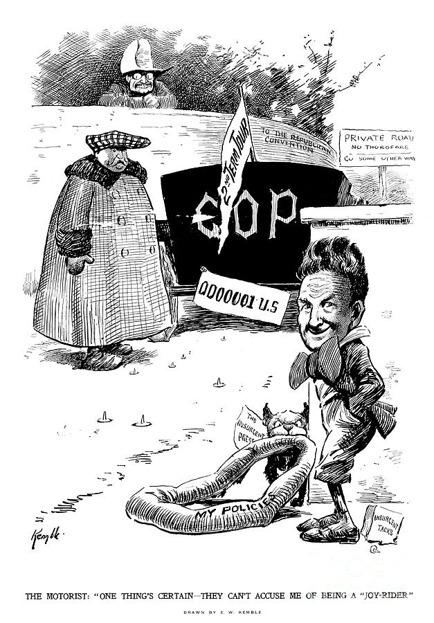 Taft Campaign, 1912 Drawing by Edward Winsor Kemble