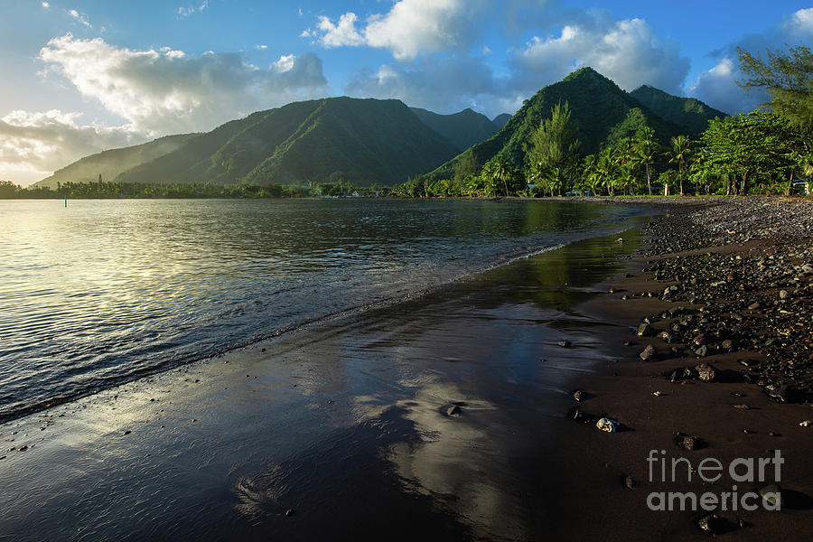 Tahiti Sunset Photograph by Tyler Rooke