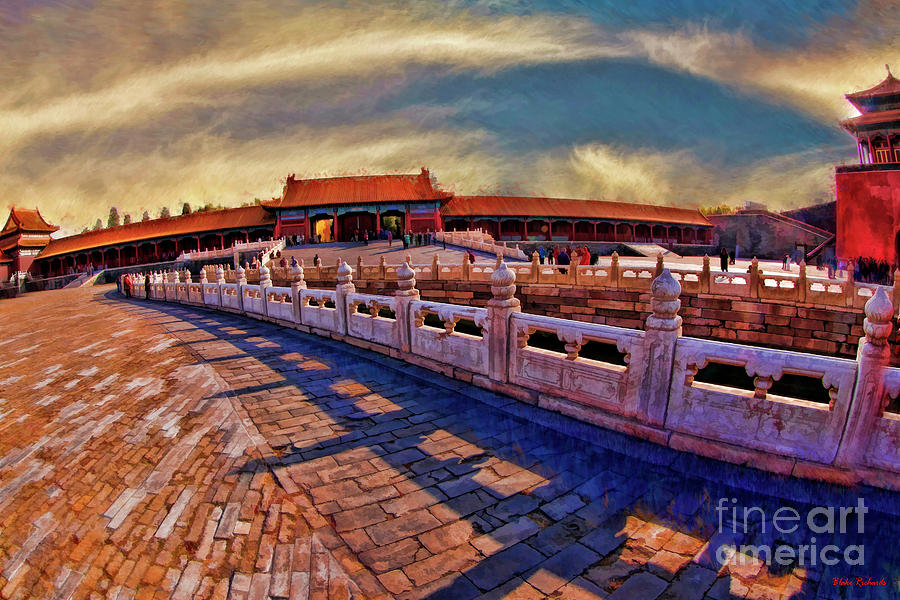 Taihemen Square Gate Of Unified Harmony Feathered Clouds Photograph by Blake Richards
