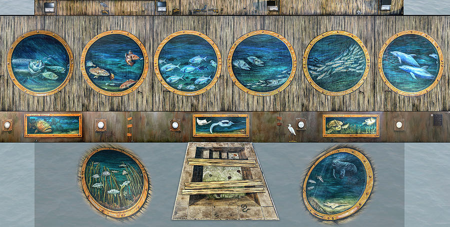 Tail from the Harbor - All Features Photograph by Punta Gorda Historic Mural Society