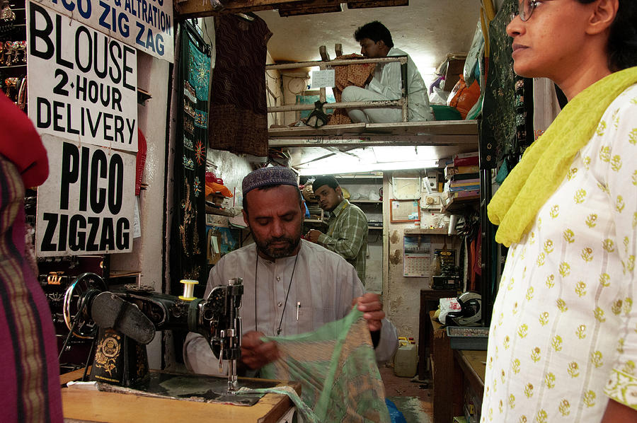 Tailor in Bangalore Photograph by Lieve Snellings