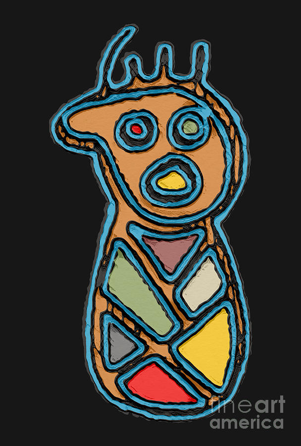 Taino Symbol Digital Art By Solunagua