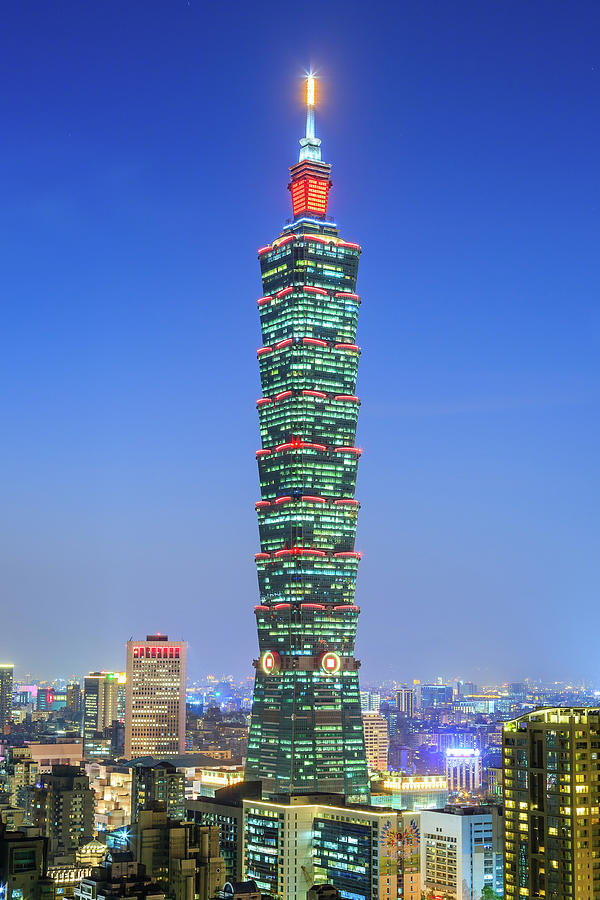 Taipei 101 at Twilight Photograph by HawkEye Media