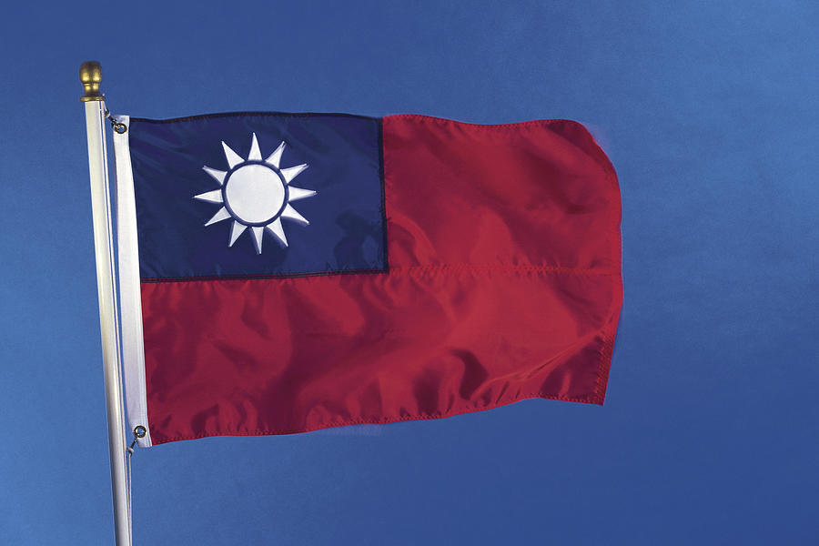 Taiwanese flag Photograph by Comstock Images