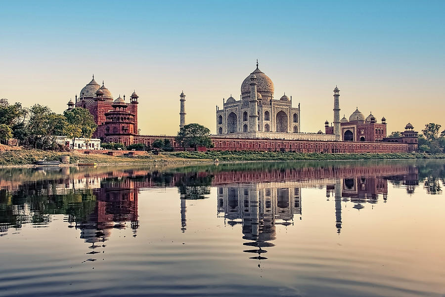 Architecture Photograph - Taj Mahal Backside by Manjik Pictures