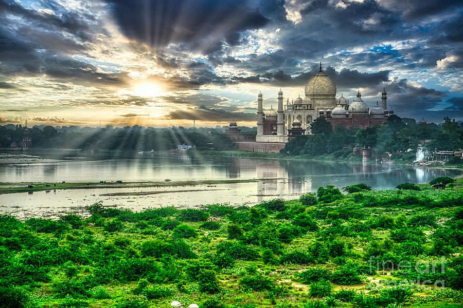 Taj Mahal From The Yamuna River - India Photograph by Stefano Senise