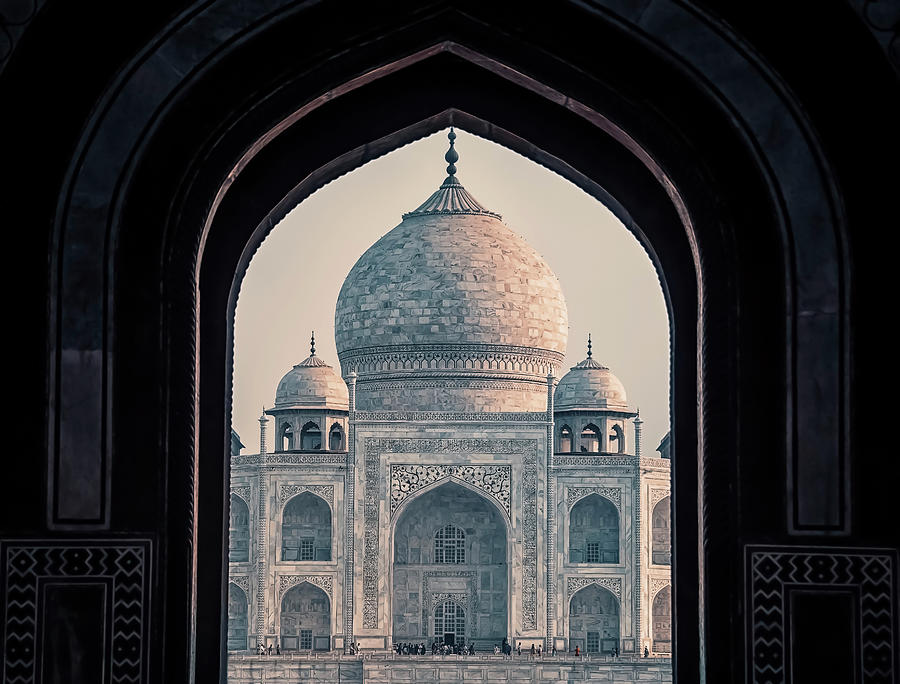 Architecture Photograph - Taj Mahal in frame by Manjik Pictures