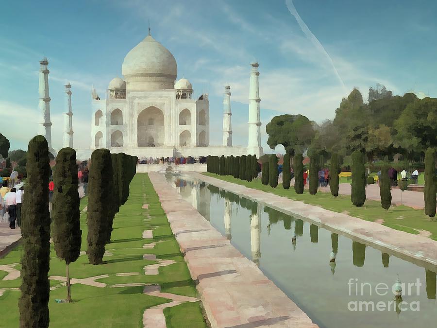 Taj Mahal Reflections Photograph