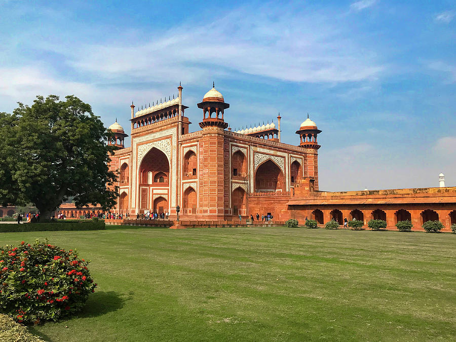 Taj Mahal Western Gate Photograph by Christine Ley