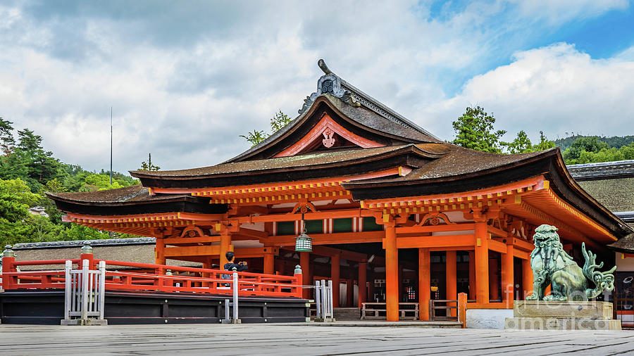 Taka-Butai or high stage, part of Itsukushima shrine on Miyajima Photograph by Lyl Dil Creations