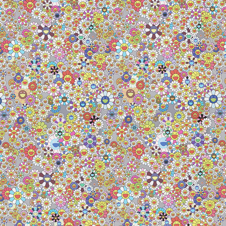 Takashi Murakami Flowers Happy Smile Flower posters Japan Kawaii Rainbow  Drawing by Sadek Abed - Pixels
