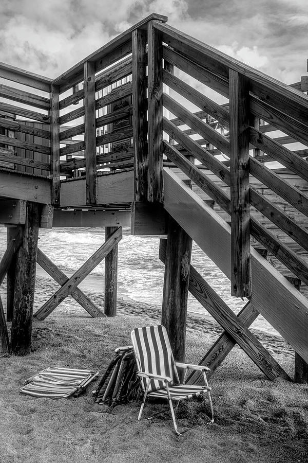 Take a Seat and Relax in Black and White Photograph by Debra and Dave Vanderlaan